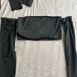 SHEIN Black Off-Shoulder Tank Top